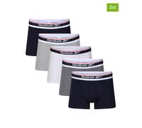 Reebok 5er-Set: Boxershorts "Jay" in Schwarz - 52% | Größe L | Herren Waesche