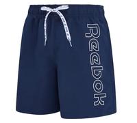 Reebok Abbot Herren-Badeshorts, schnelltrocknend, leistungsstark, mit Netzfutter, elastischem Bund und Seitentaschen, strapazierfähige Herren-Badehose für Pool, Training und täglichen Komfort, Vector