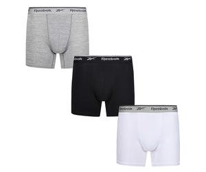 Reebok - "Ainslie" Boxershorts für Herren, Sport (3er-Pack) (Schwarz/Weiß/Grau meliert) S