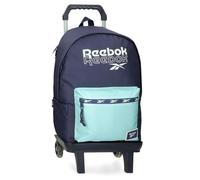 Reebok Andrew Rucksack für Laptop mit Trolley, 39,6 cm (15,6 Zoll), Blau, 31 x 44 x 15 cm, Polyester, 20,46 l, blau, Talla única, Laptop-Rucksack mit Trolley