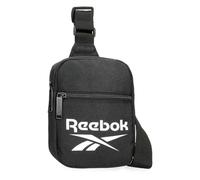 Reebok Ashland Crossbody-Umhängetasche, Schwarz, 13 x 18 x 4 cm, Polyester von Joumma Bags, Schwarz, Talla única, Umhängetasche