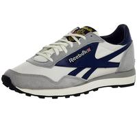 Sneaker REEBOK CLASSIC "AZTEC II", Herren, Gr. 38,5, grau 3, chalk, vector navy, Leder, Synthetik, Textil, Schuhe Sneaker (12883814-38,5) grau 3, chalk, vector navy
