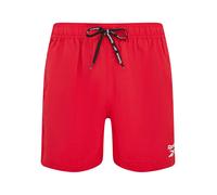 Badeshorts REEBOK "Duke", Herren, Gr. L, N-Gr, rot, Microfaser, Polyamid, unifarben, sportlich, Badehosen, mit Kordeln (46557440-L) rot