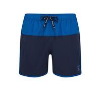 Badeshorts REEBOK "Troy", Herren, Gr. S, N-Gr, blau (navy, blau), Microfaser, Polyester, unifarben, Badehosen, mit Kordelzug und elastischem Bund, mit Logo, schnell trocknend (85106726-S) navy, blau