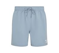 Badeshorts REEBOK "Yale", Herren, Gr. S, N-Gr, blau (upgrade blau), Microfaser, Polyester, clean, unifarben, Badehosen Badeshorts, mit Kordelzug und elastischem Bund, mit Logo, basic (69732318-S) upgr