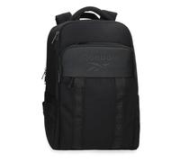 Reebok Baltimore Rucksack für Laptop, 39,6 cm (15,6 Zoll), Schwarz, 30 x 42 x 14 cm, Polyester, 17,64 l, von Joumma Bags
