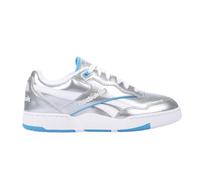 Reebok - "BB 4000 II" Metallic Sneaker für Damen, Leder (Silber) EU 36,5 / UK 3,5