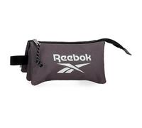 Reebok Boston Federmäppchen, dreifach, grau, 22 x 12 x 5 cm, Polyester, von Joumma Bags, grau, 22x12x5 cms, Dreifach Federtasche