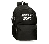 Reebok Boston Doppelfach Schulrucksack Schwarz 31x44x15 cm Polyester 20,46L
