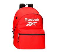 Reebok Boston Laptop-Rucksack mit zwei Fächern, 15,6 Zoll, Rot, 31 x 44 x 17,5 cm, Polyester, 23,87 l