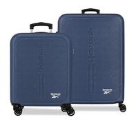 Reebok Boston Marine Gepäckset 46x65x25 cm, starres ABS, integriertes Kombinationsschloss 56L 6.6 kg, 4 Doppelräder, Handgepäck