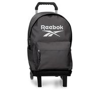 Reebok Boston Schulrucksack mit doppeltem Fach mit Trolley, 39,6 cm, Grau, 31 x 44 x 17,5 cm, Polyester, von Joumma Bags, grau, 31x44x17.5 cms, Laptop-Rucksack mit Zwei Fächern