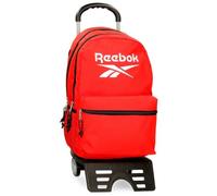 Reebok Boston Schulrucksack mit Trolley, Rot, 31 x 44 x 15 cm, Polyester, 20,46 l, rot, Schulrucksack mit Trolley