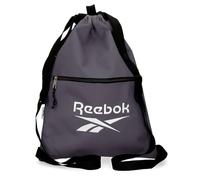 Reebok Boston Schulrucksack, schwarz/blau, aus Polyester, breite Schultergurte, ergonomisch und gepolstert, mehrere Fächer, von Joumma Bags, grau, 35x46x0.5 cms, Rucksack