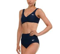 Reebok Bralette-Bikini-Set für Damen, hohe Taille, Damen-Badeanzüge, sportlicher Badeanzug, Marineblau, XX-Large