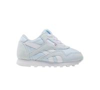 Sneaker REEBOK CLASSIC "CL NYLON", Gr. 39, glassblau, weiß, Leder, Textil, Synthetik, sportlich, Schuhe (15988906-39) glassblau, weiß