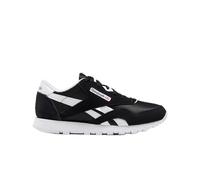 Sneaker REEBOK CLASSIC "CL NYLON", Damen, Gr. 38, schwarz-weiß (schwarz, schwarz, weiß), Leder, Synthetik, Textil, Schuhe Sneaker (84143368-38) schwarz, schwarz, weiß