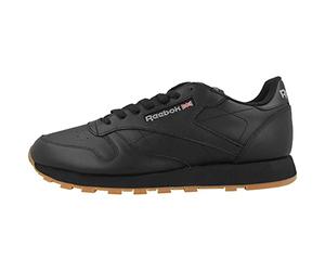Reebok Classic Leather Herren-Sneaker aus Leder, Schwarz (Black Gum 49800), 40 EU