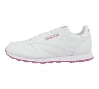 Reebok Classic Leather, Mädchen Sneaker, Weiß (Lurex-White/pink Frenzy), 37 EU