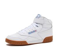 Reebok EX-O-FIT HI High Top Basketballschuhe für Herren, Retro-Sneaker, Footwear White/Blue/Gum, 10