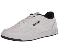 Reebok Classic Leather Sneakers for Women - Black or White Tennis Shoes Womens Size 5 to 11, Footwear White/Footwear White/Vector Navy, 47/48.5 EU