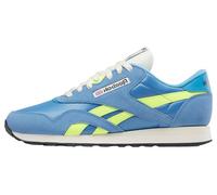 Reebok Herren CLASSIC NYLON Sneaker, ESSENTIALBLUE/SOLARACIDYELLOW/VTGCHALK, 44.5 EU