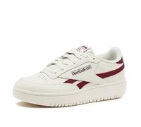 Reebok Damen Club C Double Revenge Sneaker, Chalk/Chalk/Classic Burgundy, 35.5 EU