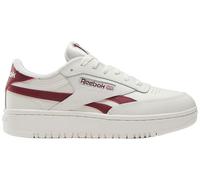 Sneaker REEBOK CLASSIC "CLUB C DOUBLE REVENGE", Gr. 42, grau (hellgrau, rot), Leder, Synthetik, sportlich, Schuhe (50555620-42) hellgrau, rot