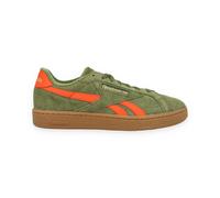 Sneaker REEBOK CLASSIC "CLUB C GROUNDS UK", Damen, Gr. 45,5, deepolive, pumporange, gum, Leder, Synthetik, Schuhe Sneaker (29498727-45,5) deepolive, pumporange, gum