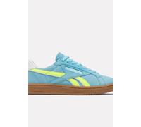 Reebok - Women's Club C Grounds Uk - Sneaker, Gr. 40.5, weiß (DigitalBlue/SolarAcidYellow/Gum)