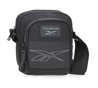 Reebok Columbus Umhängetasche, mittelgroß, Schwarz, 17 x 22 x 8 cm, Polyester, by Joumma Bags