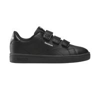 Reebok Court CLEAN Hook & Loop Straps Sneaker, Black/Black/GREY1, 33 EU