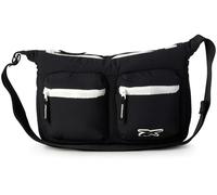 Reebok Crossbody-Tasche für Damen - leichte Nylon-Umhängetasche mit verstellbarem Riemen für lässige Reisen, Black Eve, Einheitsgröße