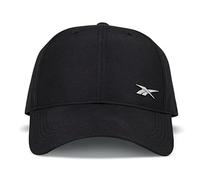 Reebok Unisex-Erwachsene Active Metal Badge Cap mit verstellbarem Riemen für Damen und Herren (Einheitsgröße) Baseballkappe, Abzeichen-Schwarz, One Size