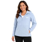 Reebok Damen-Fleecejacke - leichte, superweiche Polarfleece-gefütterte Oberbekleidung - Winterjacke mit Reißverschluss und Kapuze für Damen, Haze Blue, XL
