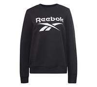 Reebok Damen Identity Big Logo Crew Langärmeliges Sweatshirt, Schwarz, XS EU