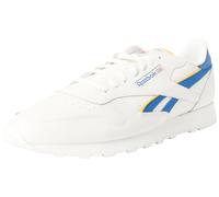 Reebok Damen Klassisches Leder Sneaker, Kreide Vector Blue Collegiate Gold
