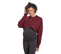 Reebok Damen SR Maternity Longsleeve Sweatshirt, granatrot, M