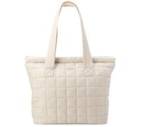 Reebok Damen-Tragetasche - leichte gesteppte Tragetasche für Reisen, Arbeit, Reisen und alltägliche Essentials, Camryn Quilted Cream, One Size
