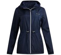 Reebok Damen Windbreaker-Jacke - Wasserabweisende Polarfleece-Windbreaker-Jacke für Damen mit Kapuze und Taillen-Knebeln, Marineblau, S
