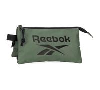 Reebok Darwin Dreifach-Federmäppchen, Grün, 22 x 12 x 5 cm, Polyester, von Joumma Bags, grün, Talla única, Dreifachmäppchen