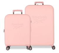 Reebok Franklin Kabinenkoffer-Set, aus ABS, einem robusten und leichten Material, TSA-Verschluss, Vier multidirektionale Doppelrollen von Joumma Bags, Nude, Koffer-Set