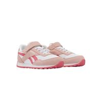 Sneaker REEBOK CLASSIC "REEBOK GLIDE LOW ELASTIC & TOP STRAP", Kinder, Gr. 31, ftwrweiß, subtlepink, passionpink, Leder, Synthetik, Textil, Schuhe (51757516-31) ftwrweiß, subtlepink, passionpink