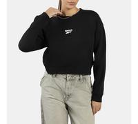 Sweatshirt REEBOK "HAZEL CROPPED SWEATSHIRT", Damen, Gr. XXL, schwarz, Obermaterial: 60% Baumwolle, 40% Polyester, Sweatshirts Sweatshirt, für Sportmode und Freizeit (26006639-XXL) schwarz