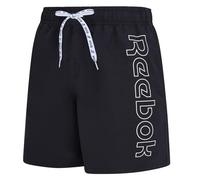 Badeshorts REEBOK "Abbott", Herren, Gr. L, N-Gr, schwarz, Microfaser, Obermaterial: 100% Polyester, Badehosen Badeshorts, mit Tunnelzug und seitlichen Taschen (16477507-L) schwarz