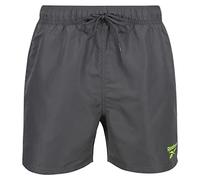 Reebok Herren Grau, Polyester, schnelltrocknend, Erwachsenen-Shorts Badehose, Verschiedene Größen