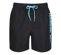 Reebok Herren Badeshorts in Schwarz, Polyester, schnell trocknend Badehose, XL