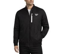 Reebok Herren-Bomberjacke - leichte Ripstop-isolierte Windjacke für Herren - lässige Jacke mit Reißverschluss und Taschen, Schwarz, Small