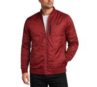 Reebok Herren-Bomberjacke - Isolierte Windjacke mit Reißverschluss für Herren - lässig, Golf, Fitnessstudio und Wandern, leichte Herren-Jacken, Merlot, M