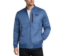 Reebok Herren-Bomberjacke - leichte Ripstop-isolierte Windjacke für Herren - lässige Jacke mit Reißverschluss und Taschen, Mineral, blau, XL